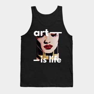 Popart golden woman style Tank Top